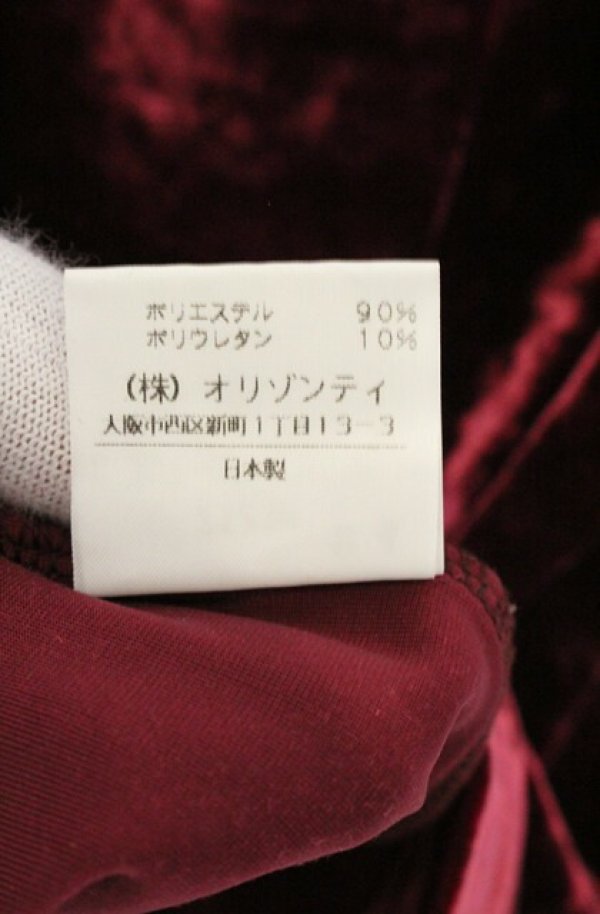 画像7: ヴィヴィアンウエストウッド 中古 / ベルベットTシャツ 2 ワイン  O-26-06-28-003-ts-YM-OS (7)