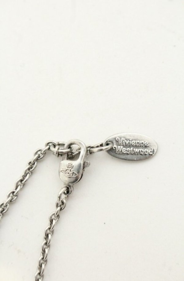 画像5: ヴィヴィアンウエストウッド 中古 /OOMSBURY バスレリーフブレスレット  シルバーｘグリーン  O-26-06-28-048-ac-YM-OS (5)