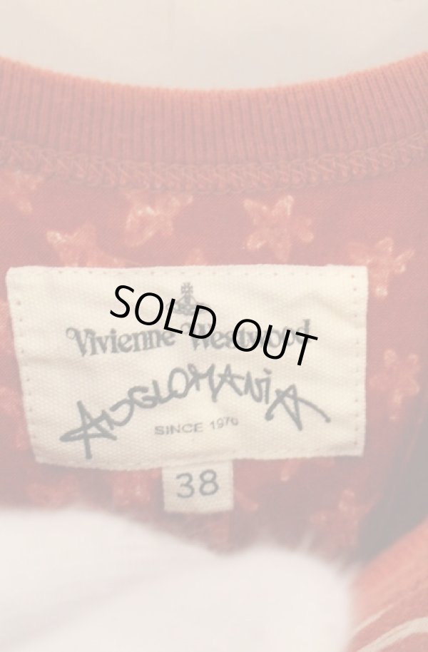 画像3: ANGLOMANIA 中古 / 総柄タンクトップ 38 レンガ  O-26-06-28-012-to-YM-OS (3)