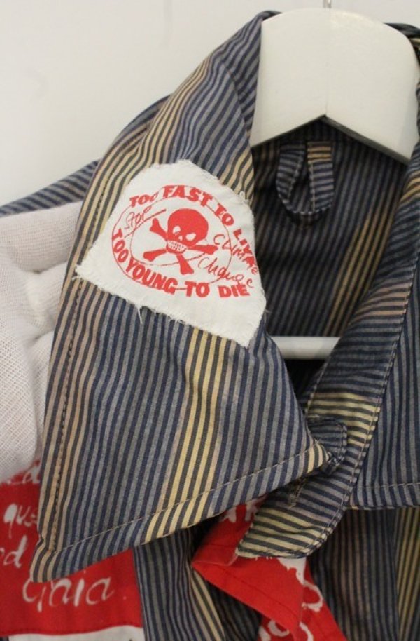 画像2: Worlds End 中古 / アナーキーシャツ S/M マルチ  O-26-06-28-002-bl-YM-OS (2)