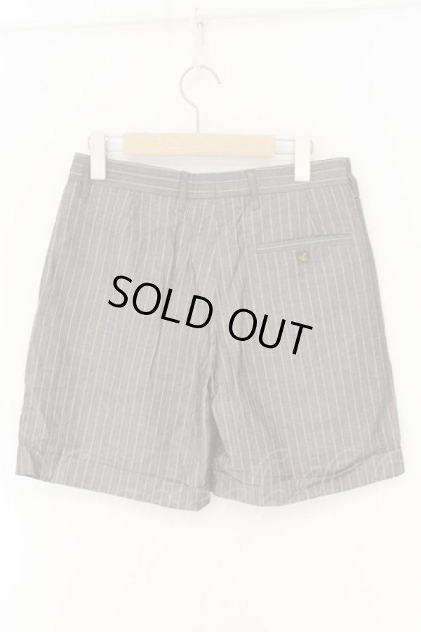 画像3: ヴィヴィアンウエストウッド 中古 / タックストライプショートパンツ 40 グレー  O-26-07-05-023-pa-YM-ZH (3)