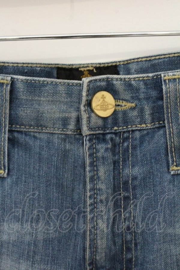 画像2: ANGLOMANIA 中古 / PIN-UP ショートパンツ W26 インディゴ  O-26-07-05-025-pa-YM-OS (2)