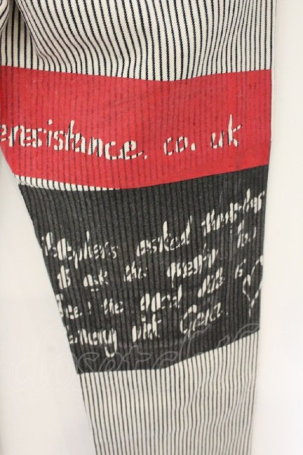 画像9: ヴィヴィアンウエストウッド Anglomania and Lee 中古 / AUTHENTIC JEAN（オーセンティック）デニムパンツ W24 ホワイトｘマルチ  O-26-07-05-027-pa-YM-OS (9)