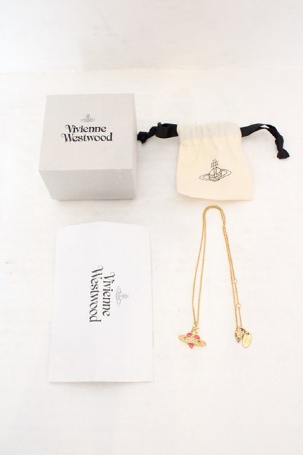 画像8: ヴィヴィアンウエストウッド 中古 / NEW DIAMANTE HEART ネックレス  ピンクＸゴールド  O-26-07-05-034-nl-YM-OS (8)