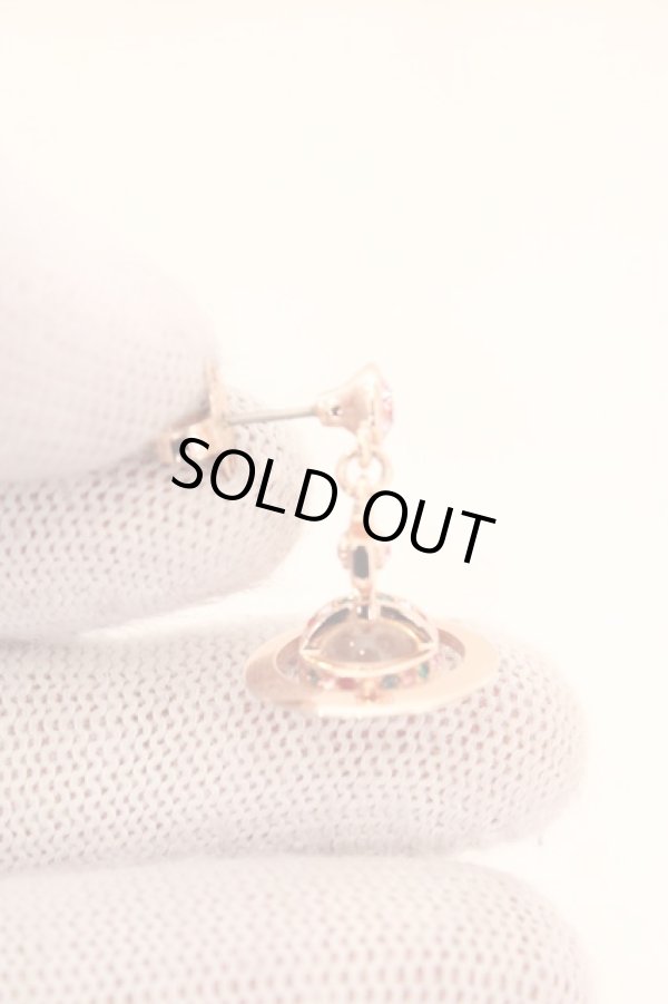 画像3: ヴィヴィアンウエストウッド 中古 / new petite orb piece　ピアス（ニュープチオーブピアス）  ピンク  O-26-07-05-035-er-YM-OS (3)