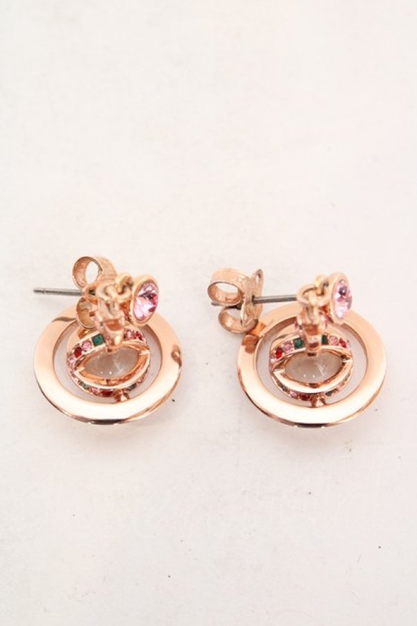 画像5: ヴィヴィアンウエストウッド 中古 / new petite orb piece　ピアス（ニュープチオーブピアス）  ピンク  O-26-07-05-035-er-YM-OS (5)