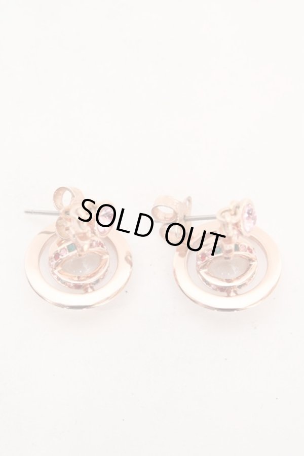 画像5: ヴィヴィアンウエストウッド 中古 / new petite orb piece　ピアス（ニュープチオーブピアス）  ピンク  O-26-07-05-035-er-YM-OS (5)