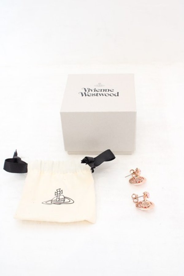 画像6: ヴィヴィアンウエストウッド 中古 / new petite orb piece　ピアス（ニュープチオーブピアス）  ピンク  O-26-07-05-035-er-YM-OS (6)