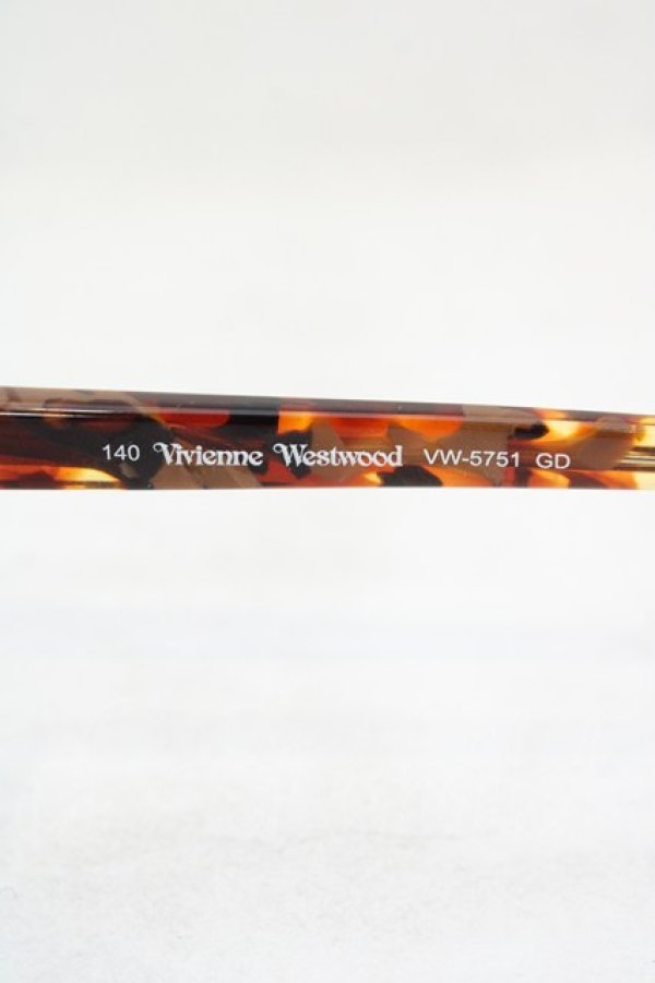 画像9: ヴィヴィアンウエストウッド 中古 / VW-5751  ゴールドｘベッ甲  O-26-07-05-045-gd-YM-OS (9)
