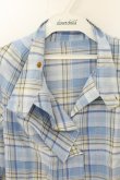 画像7: ヴィヴィアンウエストウッド 中古 / TARTAN DRUNKUN シャツ  サックス  O-26-07-05-005-bl-YM-OS (7)