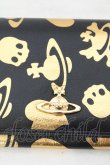 画像2: ヴィヴィアンウエストウッド 中古 / LOGO PRINT212（ロゴプリント）長財布  ブラックｘゴールド  O-26-07-05-056-gd-YM-OS (2)