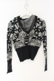 画像4: ヴィヴィアンウエストウッド 中古 / オーブスカルレースニットカーディガン 1 ブラックｘホワイト  O-26-07-05-068-to-YM-OS (4)