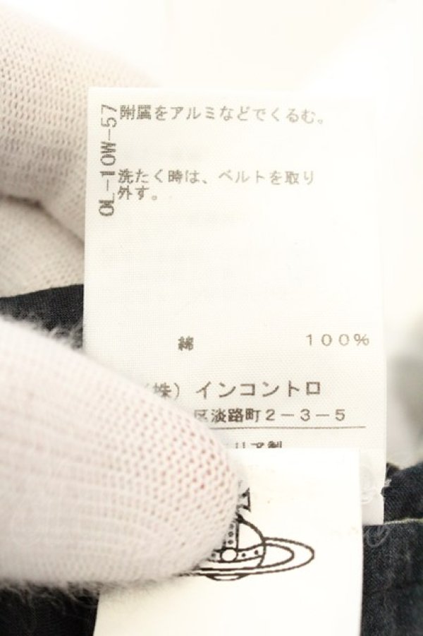 画像8: ANGLOMANIA 中古 / ローズグラディエータードレープトップス 38 ブラック  O-26-07-05-072-to-YM-OS (8)
