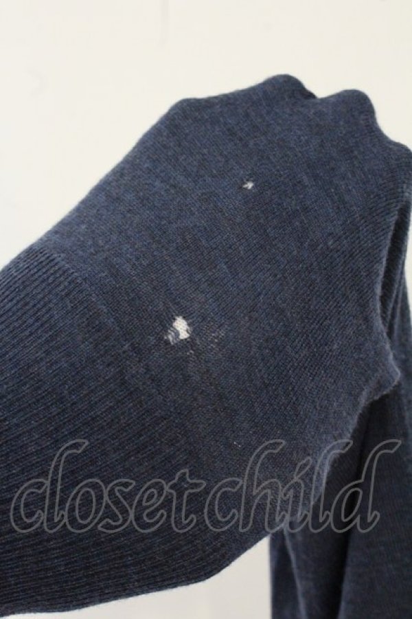 画像9: ヴィヴィアンウエストウッド 中古 / 単色オーブ刺繍カーディガン 2 ネイビー  O-26-07-05-007-to-YM-OS (9)