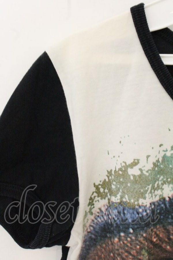 画像2: ANGLOMANIA 中古 / LIP転写Tシャツ L ブラック  O-26-07-05-008-ts-YM-OS (2)