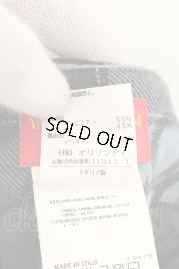画像6: ヴィヴィアンウエストウッド 中古 / クレヨンタータンミモレスカート 38 ブルー  O-26-07-05-076-sk-YM-OS (6)