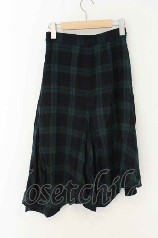 画像2: ヴィヴィアンウエストウッド 中古 / ガーゼチェック変形スカート 2 グリーン  O-26-07-05-080-sk-YM-OS (2)