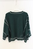 画像4: ヴィヴィアンウエストウッド 中古 / 60/2オーガニック天竺振リステッチオーブトップ 00 カーキ  O-26-07-05-015-to-YM-OS (4)
