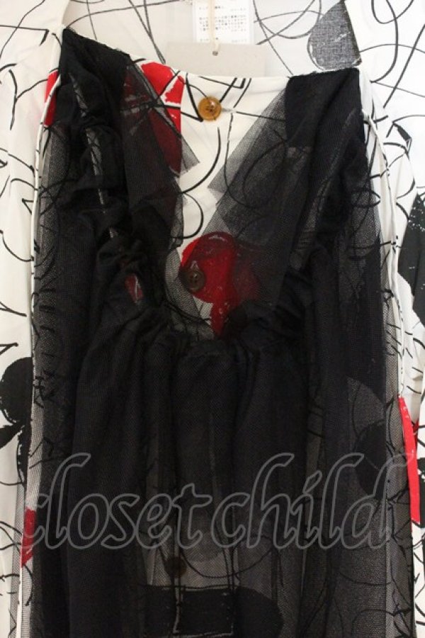 画像2: ヴィヴィアンウエストウッド 中古 / ARABELLA シャツ 40 ホワイトｘブラックｘマルチ  O-26-07-12-020-bl-YM-OS (2)