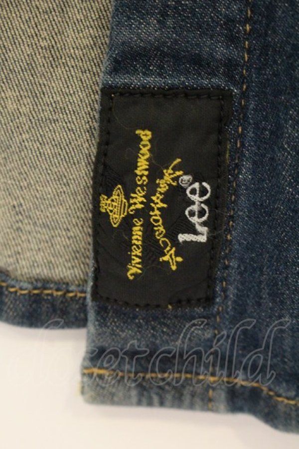 画像5: ヴィヴィアンウエストウッド Anglomania and Lee 中古 / RIDER BLOUSE（ライダー）デニムシャツ M インディゴ  O-26-07-12-023-bl-YM-OS (5)