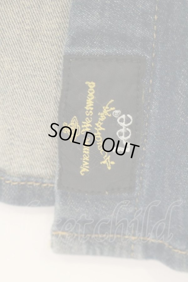 画像5: ヴィヴィアンウエストウッド Anglomania and Lee 中古 / RIDER BLOUSE（ライダー）デニムシャツ M インディゴ  O-26-07-12-023-bl-YM-ZH (5)