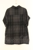 画像4: ヴィヴィアンウエストウッド 中古 / ワッシャータータン半袖シャツ 2 ブラックｘグレー  O-26-07-12-026-bl-YM-OS (4)