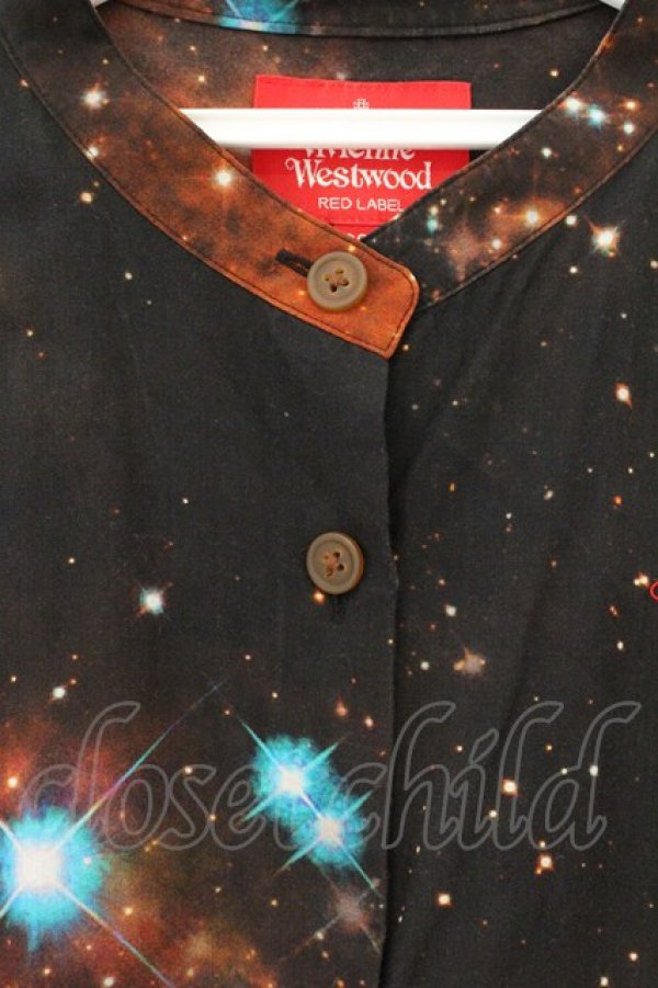 画像2: ヴィヴィアンウエストウッド 中古 / GALAXY サークルシャツ（ギャラクシー） 00 マルチ  O-26-07-12-028-bl-YM-OS (2)