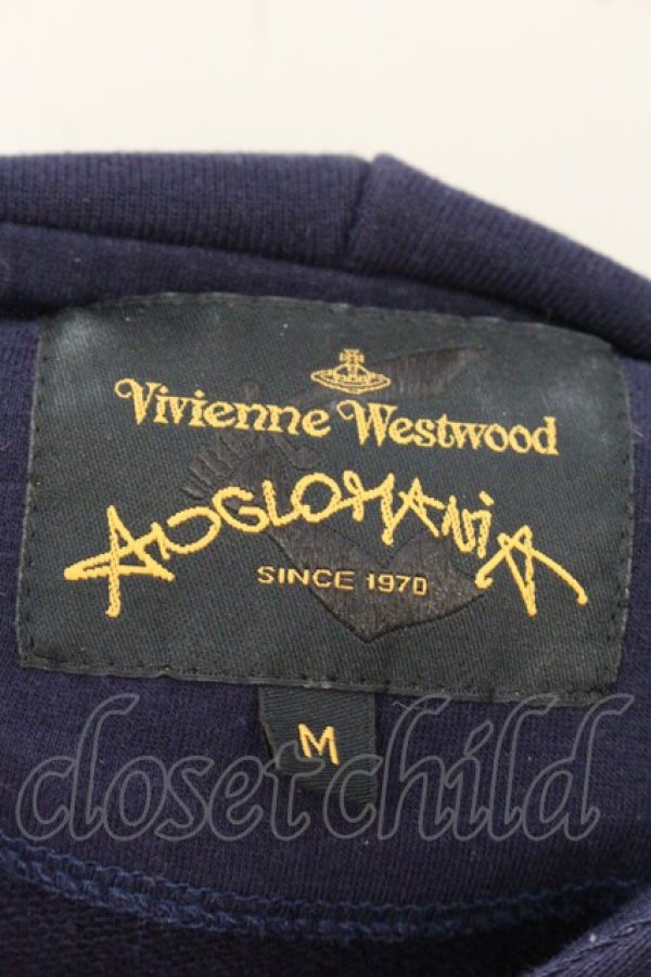 画像5: ANGLOMANIA 中古 / プルオーバーフーディ M ネイビー  O-26-07-12-034-to-YM-OS (5)