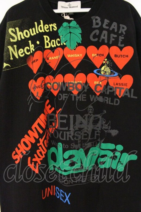 画像2: ヴィヴィアンウエストウッド 中古 / MEANINGLESS Tシャツ S ブラック  O-26-07-12-039-ts-YM-OS (2)