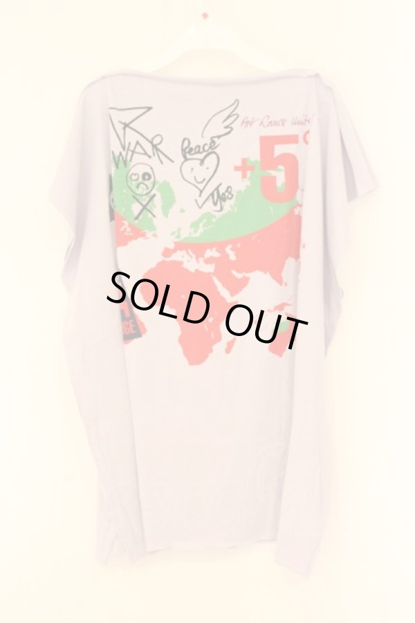 画像3: Worlds End 中古 / DESTROY プリントTシャツ  ラベンダー  O-26-07-12-040-ts-YM-ZH (3)