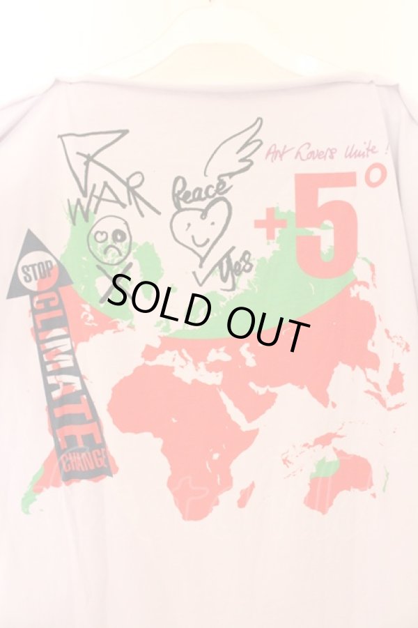 画像4: Worlds End 中古 / DESTROY プリントTシャツ  ラベンダー  O-26-07-12-040-ts-YM-ZH (4)
