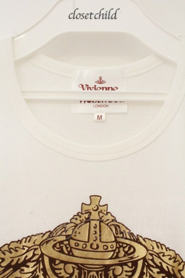 画像3: ヴィヴィアンウエストウッド 中古 / プッティ額縁Tシャツ M ホワイト  O-26-07-12-044-ts-YM-OS (3)