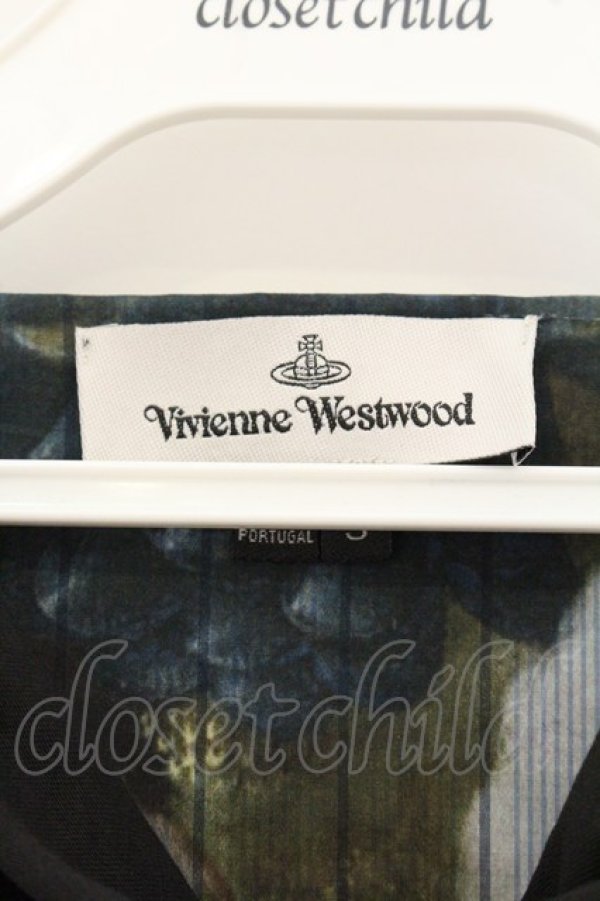 画像5: ヴィヴィアンウエストウッド 中古 / CAT BOSSCHAERT スクエアTシャツ S ブラックｘマルチ  O-26-07-12-047-to-YM-OS (5)