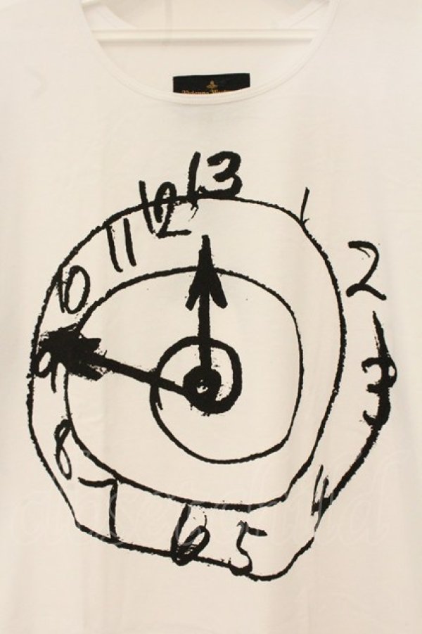 画像2: ANGLOMANIA 中古 / クロックptTシャツ XL ホワイト  O-26-07-12-050-ts-YM-OS (2)