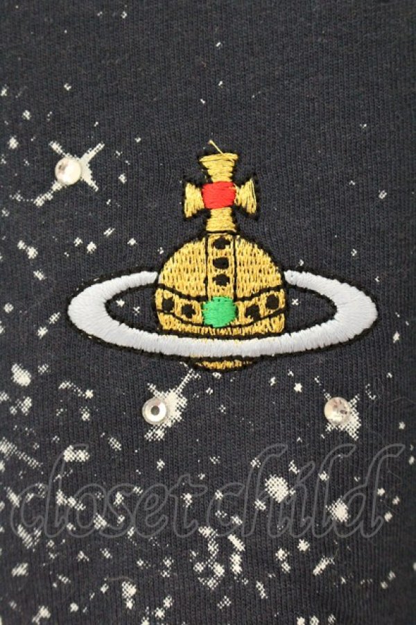 画像3: ヴィヴィアンウエストウッド 中古 / ミルキーウェイTシャツ M ネイビー  O-26-07-12-056-ts-YM-OS (3)