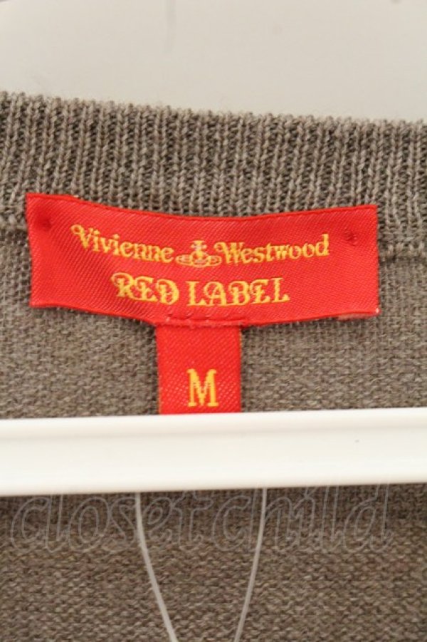 画像5: ヴィヴィアンウエストウッド 中古 / カラーオーブ刺繍ロングカーディガン M ライトブラウン  O-26-07-12-006-to-YM-OS (5)