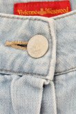 画像2: ヴィヴィアンウエストウッド 中古 / カットポケットストレートデニムパンツ 2 ライトインディゴ  O-26-07-12-062-pa-YM-OS (2)