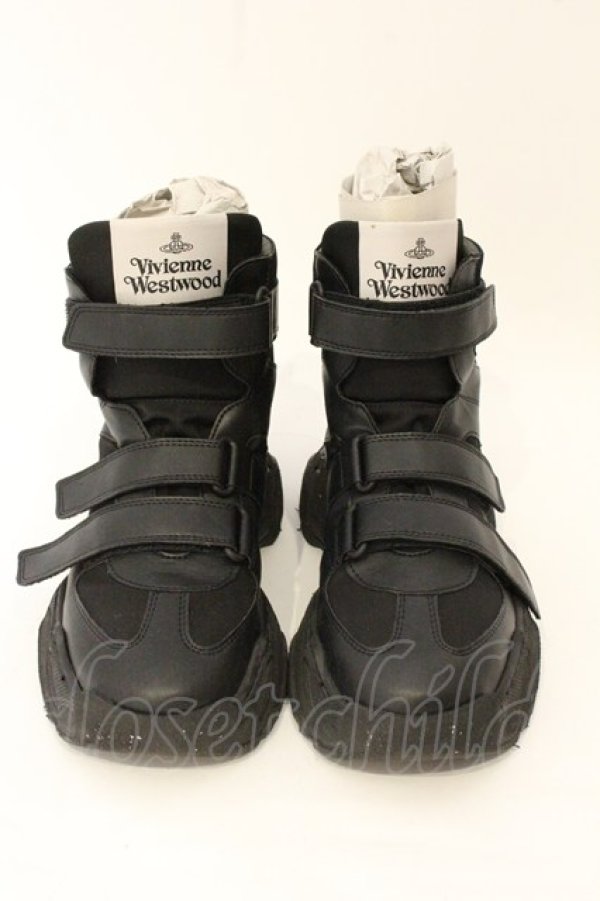 画像2: ヴィヴィアンウエストウッド 中古 / ROMPER RUNNER スニーカー 39（約24.5cm） ブラック  O-26-07-12-073-sh-YM-OS (2)