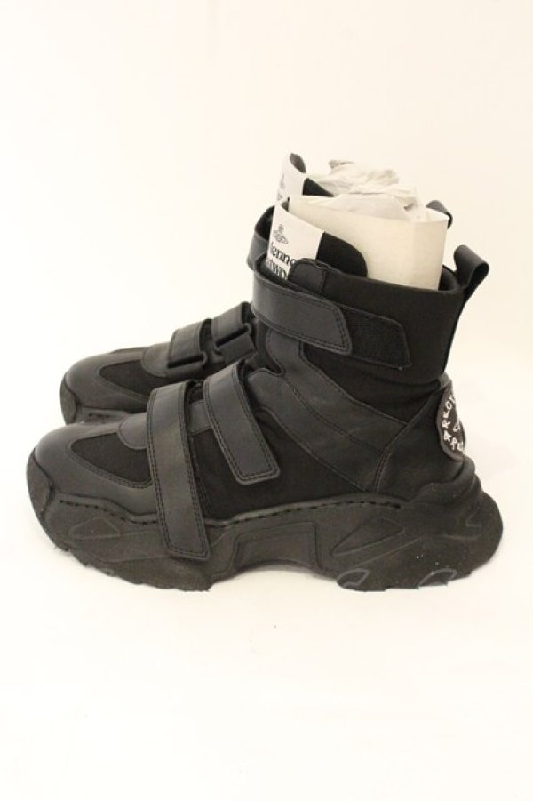 画像4: ヴィヴィアンウエストウッド 中古 / ROMPER RUNNER スニーカー 39（約24.5cm） ブラック  O-26-07-12-073-sh-YM-OS (4)