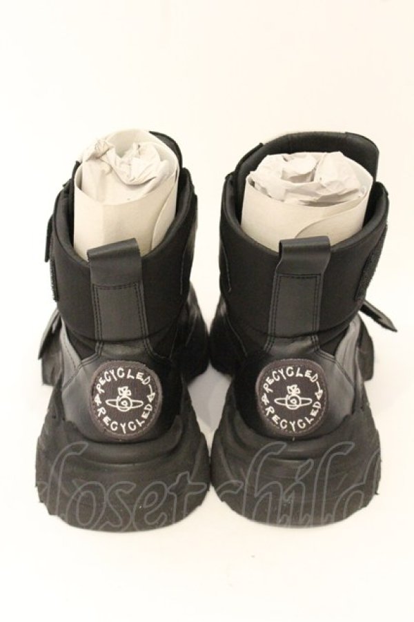 画像5: ヴィヴィアンウエストウッド 中古 / ROMPER RUNNER スニーカー 39（約24.5cm） ブラック  O-26-07-12-073-sh-YM-OS (5)
