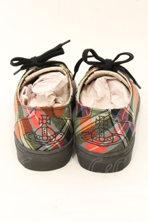 画像5: ヴィヴィアンウエストウッド 中古 / PLIMSOLL LOW TOPスニーカー（プリムソールロウトップ） 39（24.5cm） マルチ  O-26-07-12-075-sh-YM-OS (5)
