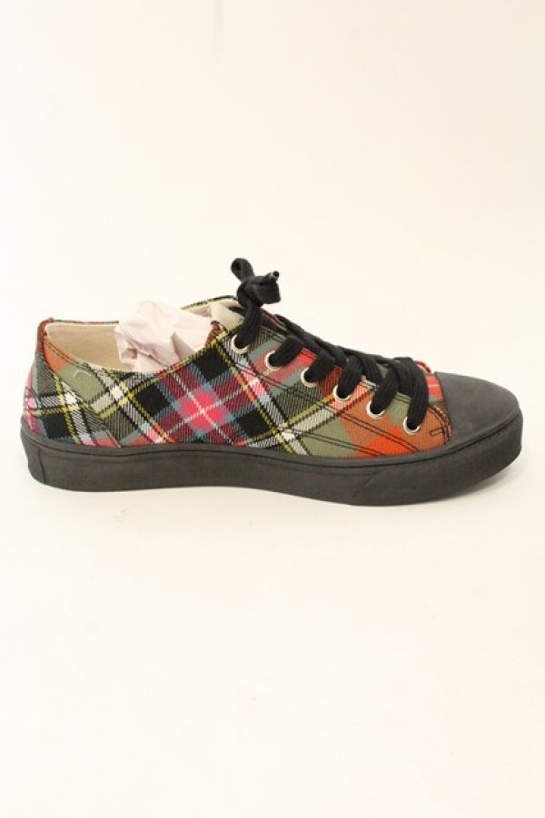 画像7: ヴィヴィアンウエストウッド 中古 / PLIMSOLL LOW TOPスニーカー（プリムソールロウトップ） 39（24.5cm） マルチ  O-26-07-12-075-sh-YM-OS (7)
