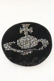 画像3: ヴィヴィアンウエストウッド 中古 / スタッズオーブベレー S-M ブラック  O-26-07-12-083-ha-YM-OS (3)