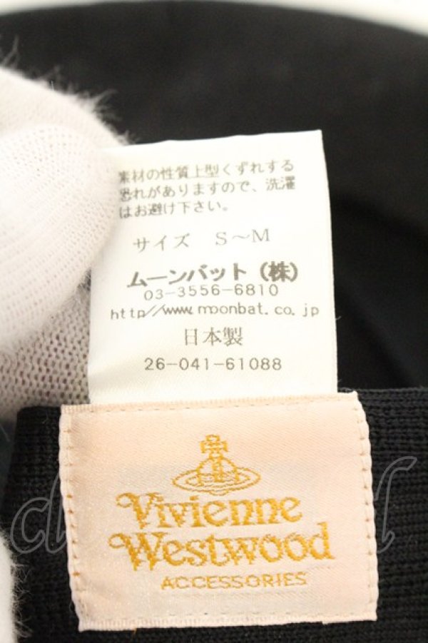 画像5: ヴィヴィアンウエストウッド 中古 / スタッズオーブベレー S-M ブラック  O-26-07-12-083-ha-YM-OS (5)