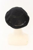 画像2: ヴィヴィアンウエストウッド 中古 / カッティングオーブベレー帽  ブラック  O-26-07-12-084-ha-YM-OS (2)