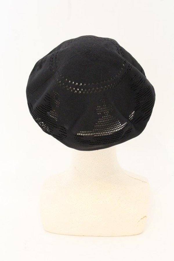 画像2: ヴィヴィアンウエストウッド 中古 / カッティングオーブベレー帽  ブラック  O-26-07-12-084-ha-YM-OS (2)