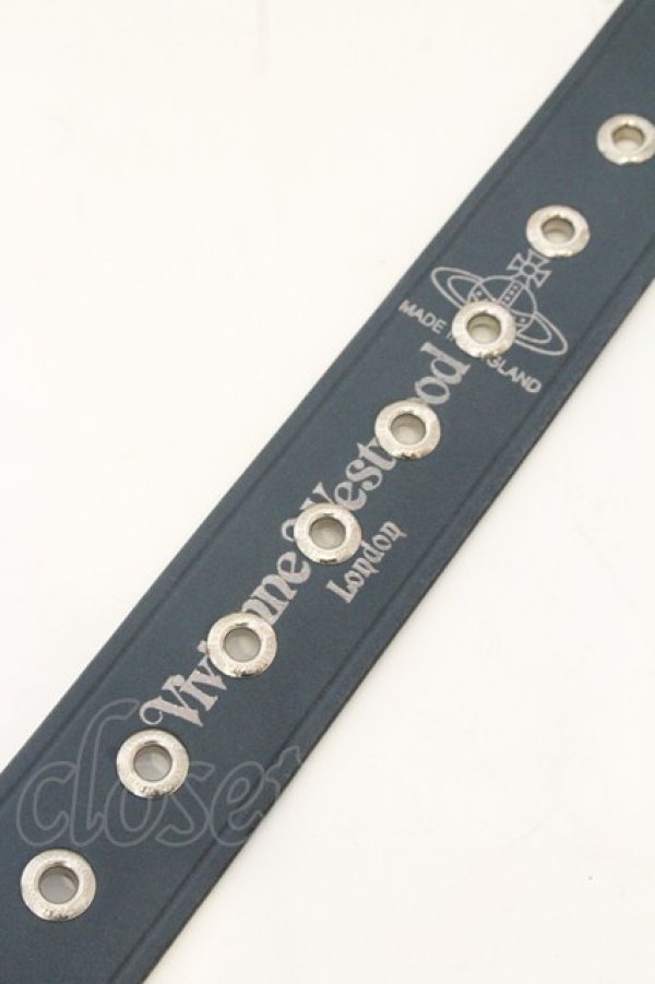 画像3: ヴィヴィアンウエストウッド 中古 / ALEXレザーベルト  ブルーグレイ  O-26-07-12-086-gd-YM-OS (3)