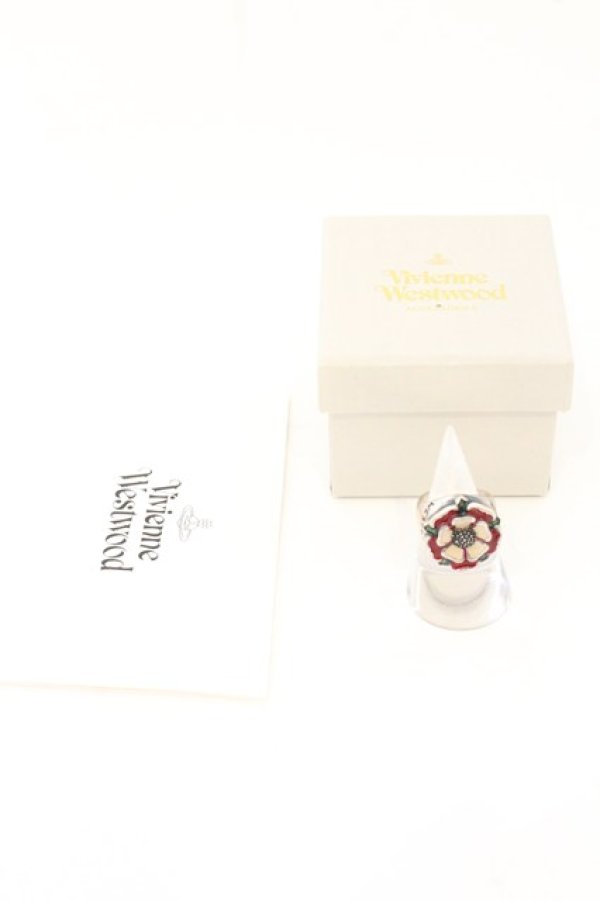 画像9: ヴィヴィアンウエストウッド 中古 / 【12年 復刻】TUDOR ROSE リング M(約15号) シルバー  O-26-07-12-087-ac-YM-OS (9)