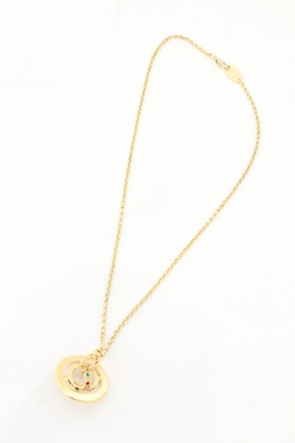 画像2: ヴィヴィアンウエストウッド 中古 / New tiny orb pendant（ニュータイニーオーブペンダント）  ゴールド  O-26-07-12-089-nl-YM-OS (2)