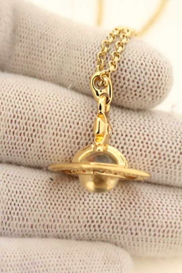 画像4: ヴィヴィアンウエストウッド 中古 / New tiny orb pendant（ニュータイニーオーブペンダント）  ゴールド  O-26-07-12-089-nl-YM-OS (4)